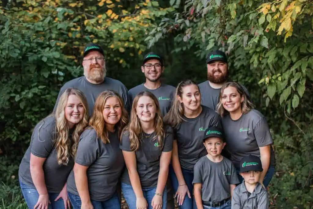The Firefly Heating & Air Conditioning team gathered together.